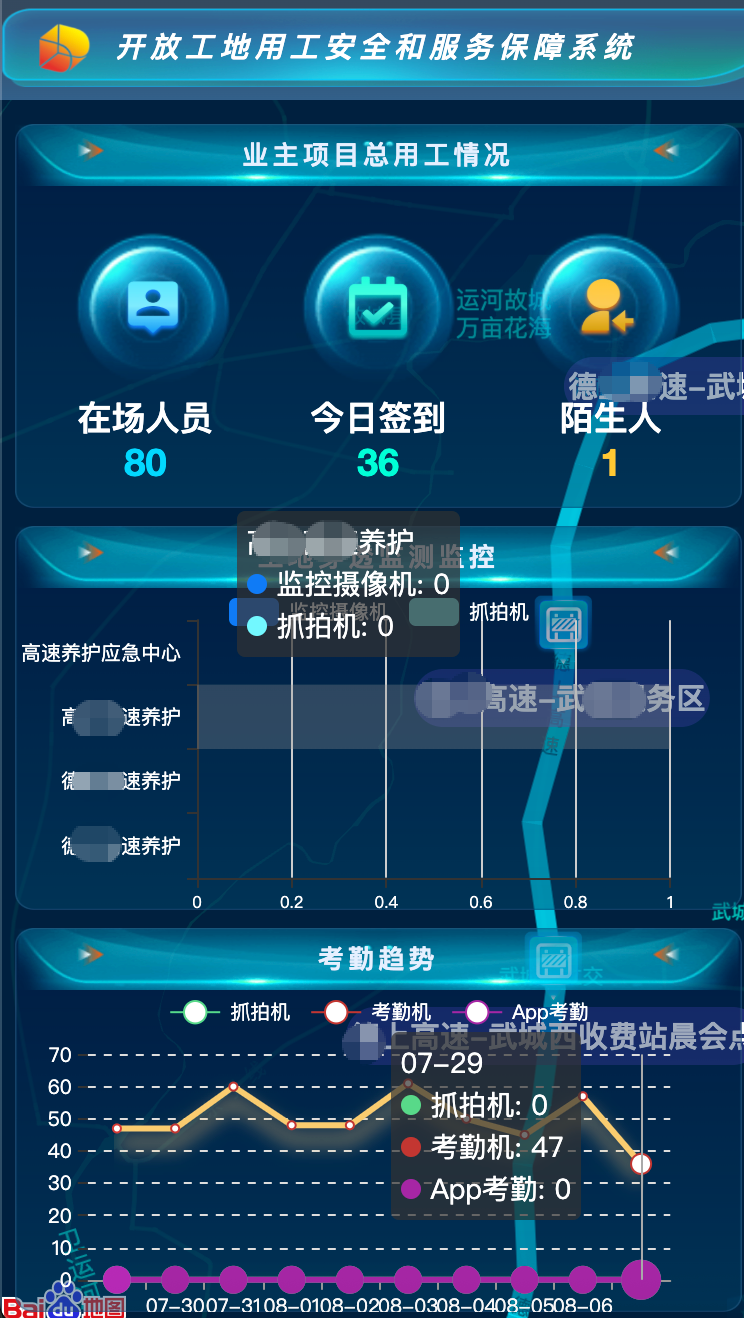 常至工场：开放工地用工安全和服务保障系统界面